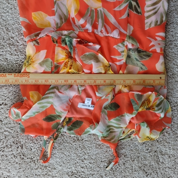 Bar 111 Spring Sun Dress Ruffles Spaghetti Strap Designer Fashion Size Medium - Picture 12 of 16